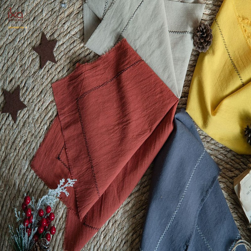 Washable Cotton Embroidered 100% Cloth Placemats Wedding Event Wholesale Reusable Handmade Dining Table Woven Placemat for Cakes