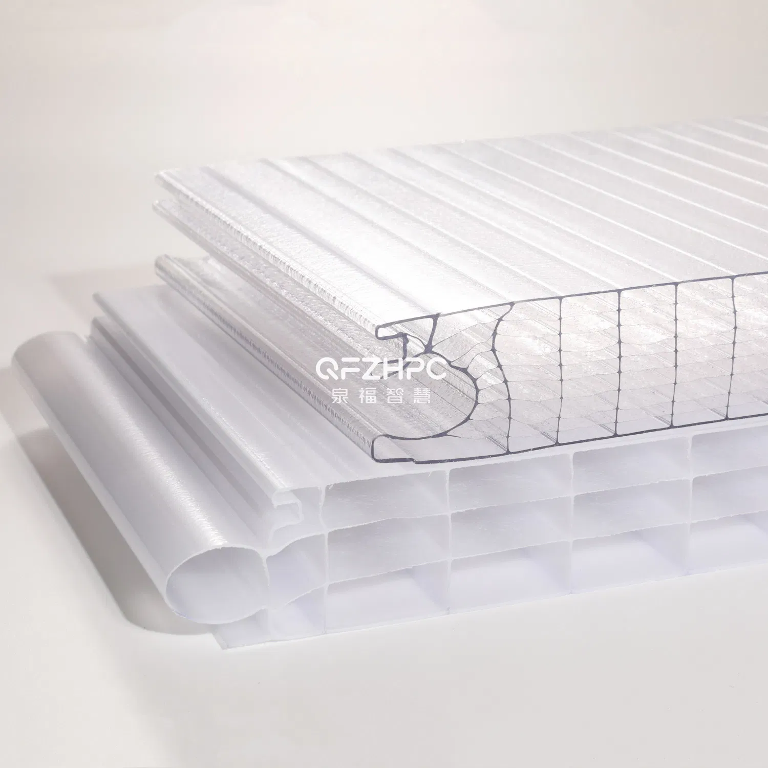 7 Wall Crystal Plug-Pattern Polycarbonate Hollow Sheet for Facade Signage Wall Decoration