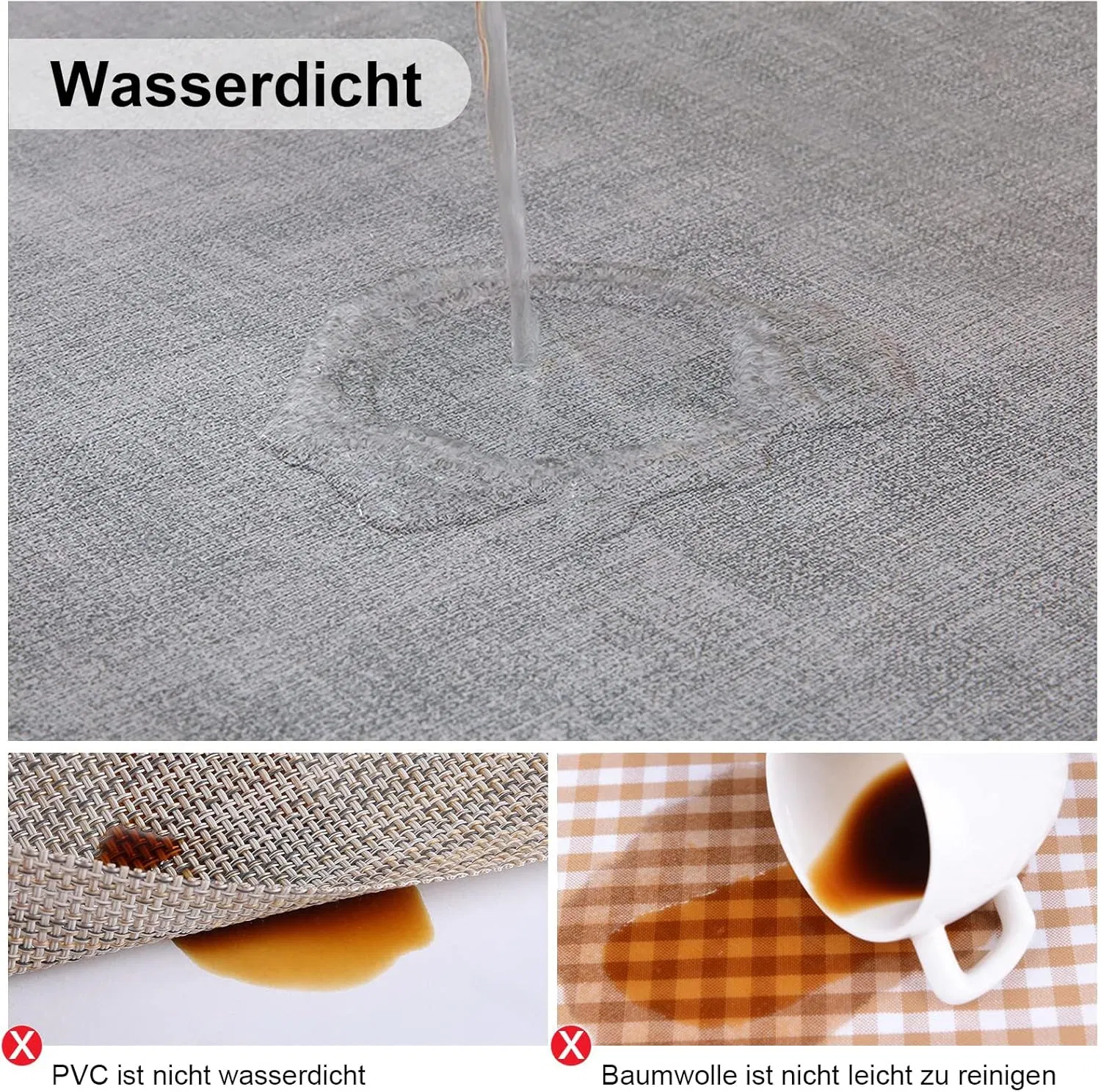 Wipe Clean Double-Sided Washable Beautiful Table Coasters Place Mats
