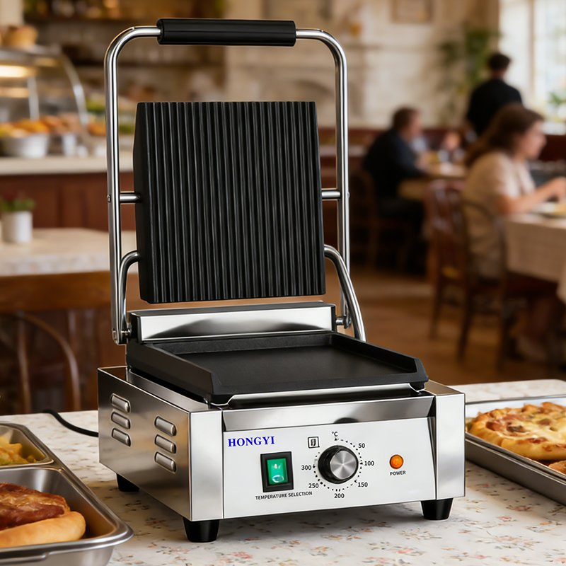Electric Griddle Safe Design Steak Plate Furnace for Staff Canteen