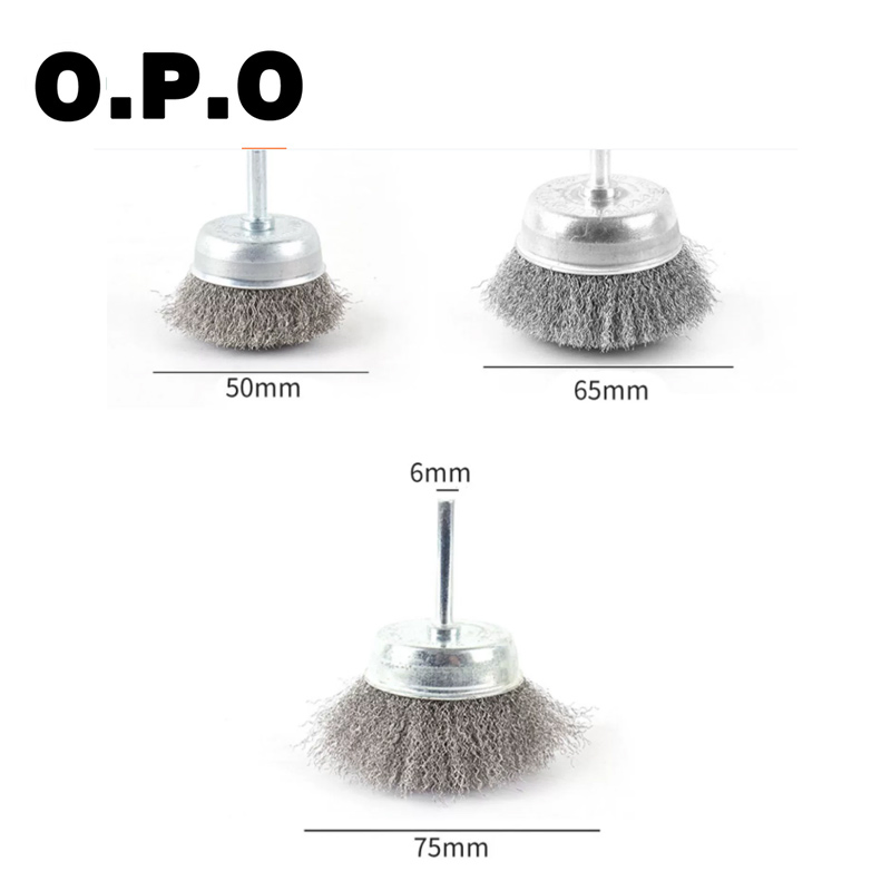 Промышленная чашечная щетка для вала из нержавеющей стали и латуни