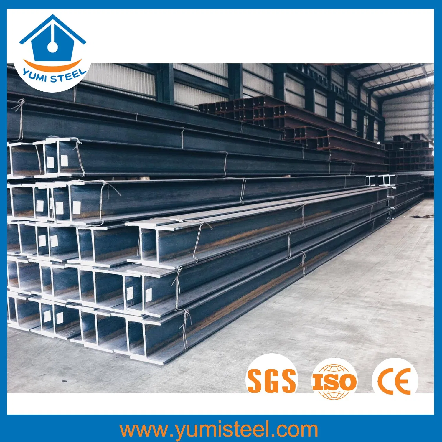 Hot Rolled I / H Beams Hight Strength Industry Foof
