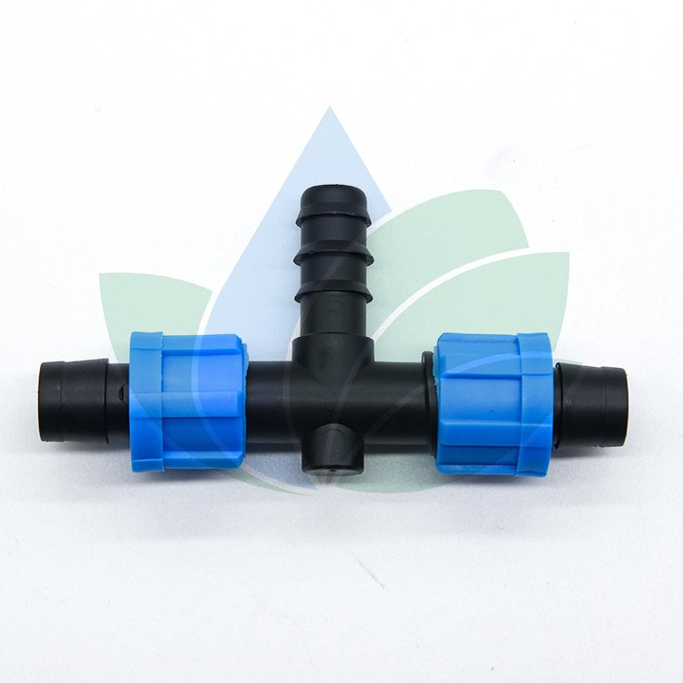Irrigation Plastic One Barb Tape Fittings Tee for Drip Tape