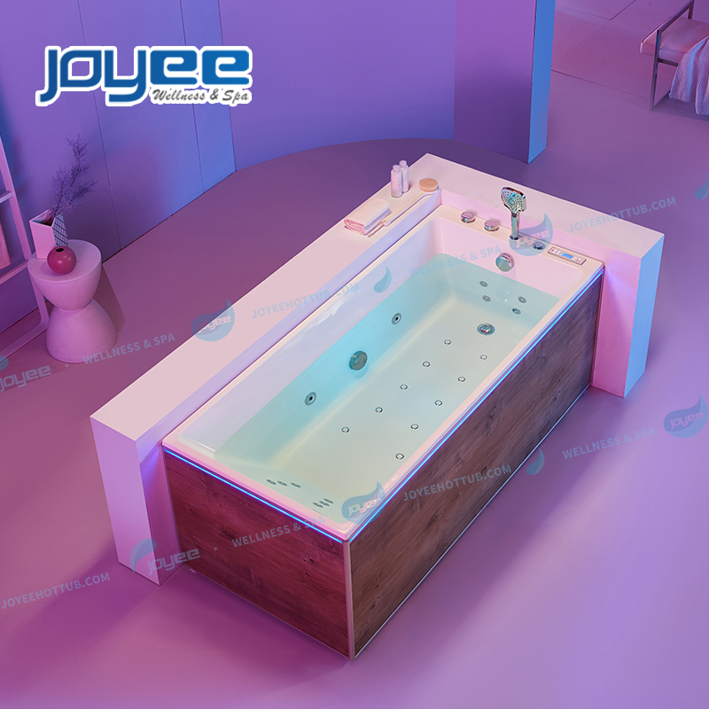 Угловая акриловая ванна с гидромассажем Joyee Luxury