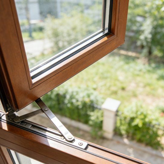 Thermal Insulation Eco-Friendly Solid Wood Composite Casement Window