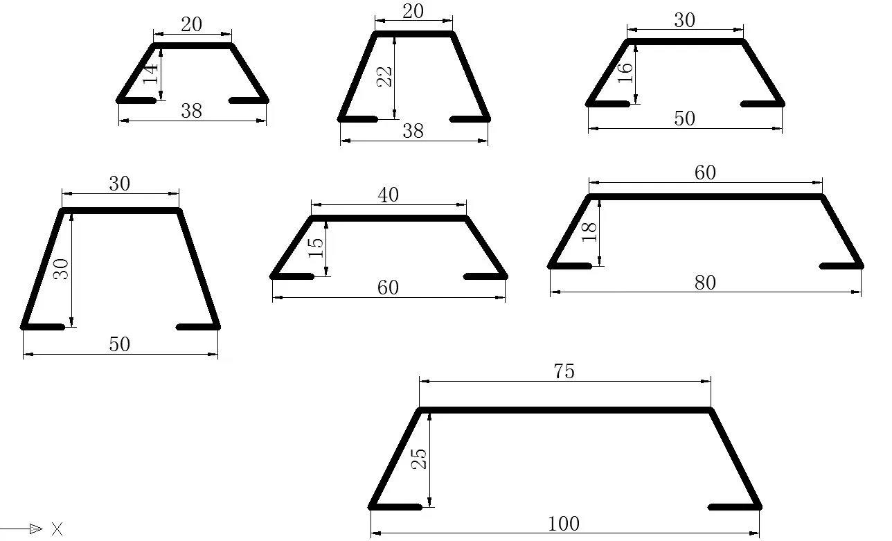 40*15*60mm Self-Adhesive Stainless Steel Trapezoidal Cable Trunking for Wire Organization Stainless Steel Tile Strip Trim