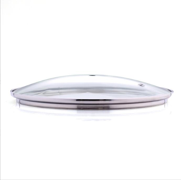 Factory Wholesale G Type Visual Stand up Splash-Proof Tempered Glass Lid
