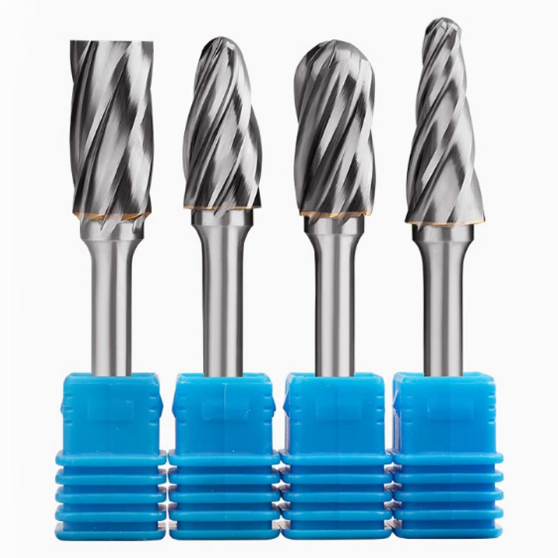 D Type 3-16mm Cut Diameter Single Cut Tungsten Carbide Rotary Burr for Processing Aluminum