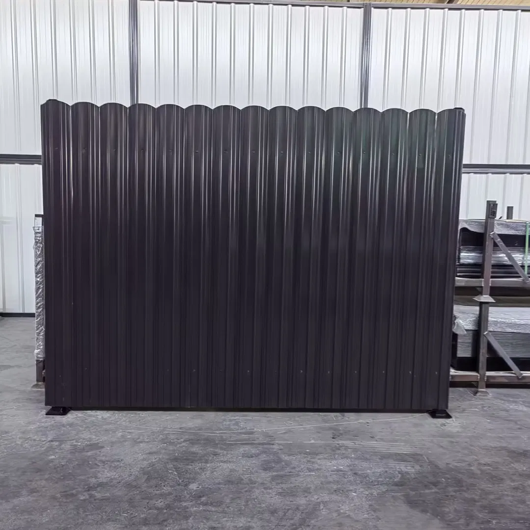 Security Durable Fencing Narrow Fence Panel Metal Plank Steel Privacy Fence