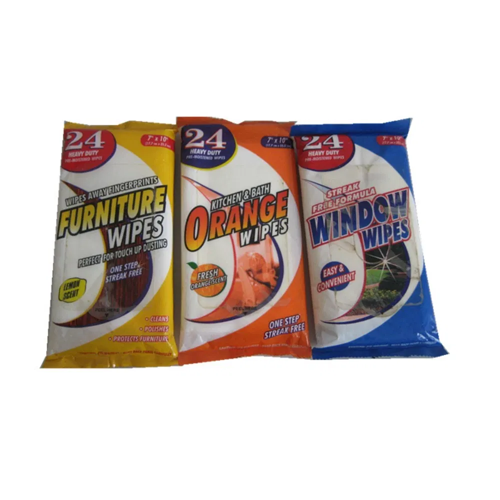 Biodegradable Hygiene Kitchen Wipes Furniture Wet Wipes Wood Furniture Cleaning Wipes