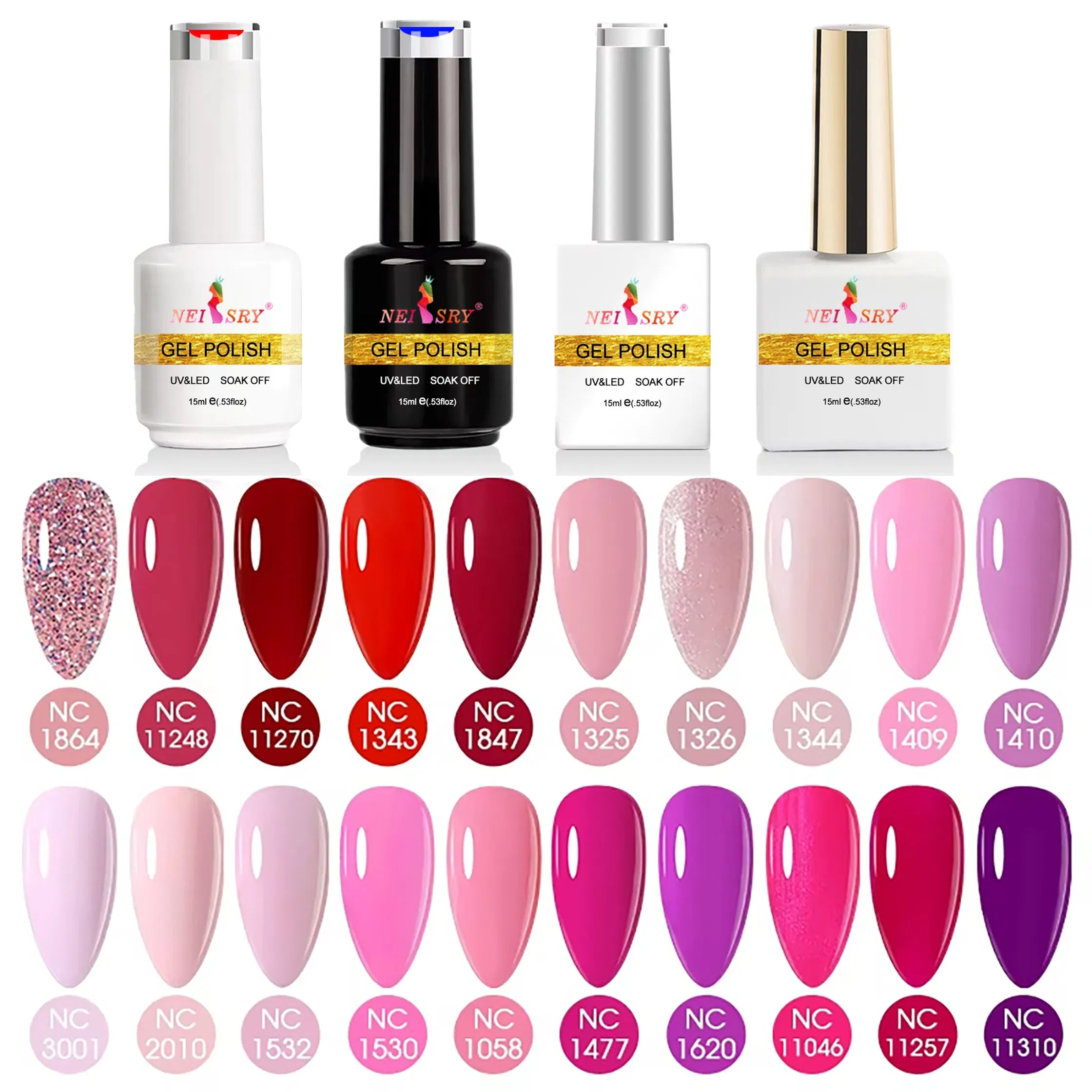 Neissry Solid Nail Gel Gel Nail Polish Hema Free Gel Nail Color Nail Gel for Long-Lasting Shine