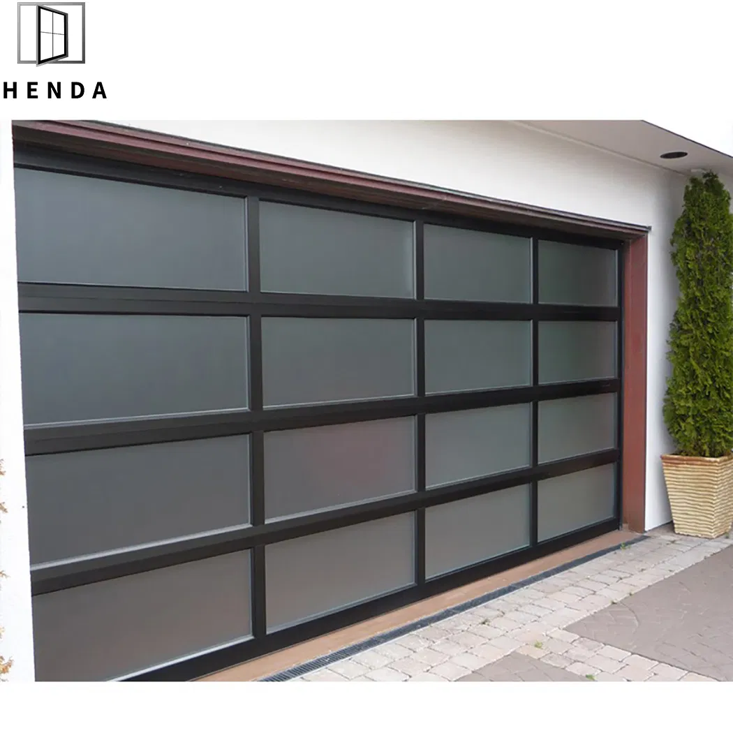 Luxury Modern Automatic Remote Electric Folding Wrought Iron Garage Door Main Metal Garage Entry Door Design