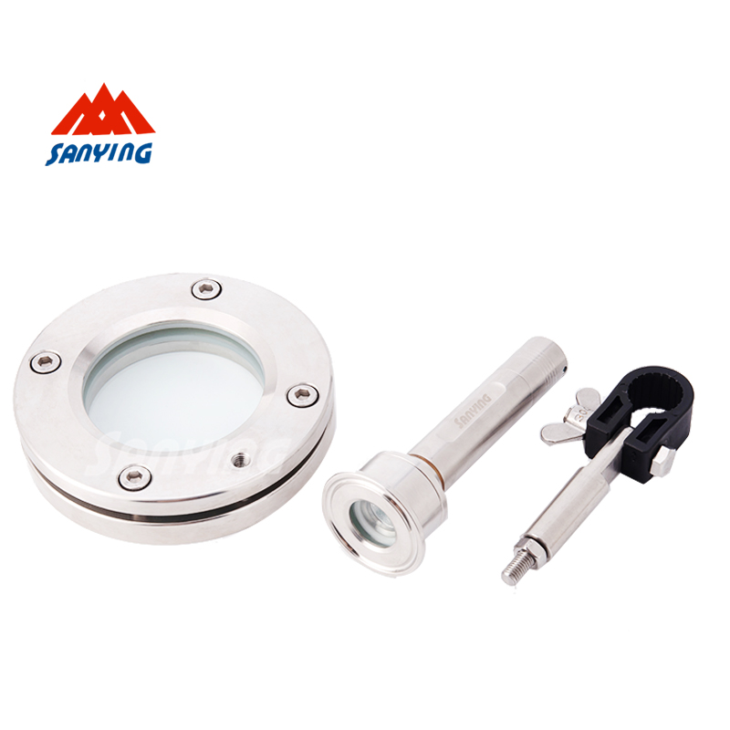 Sanitary Stainless Steel Pressure Round Flange Sight Glass with Flange for Tank