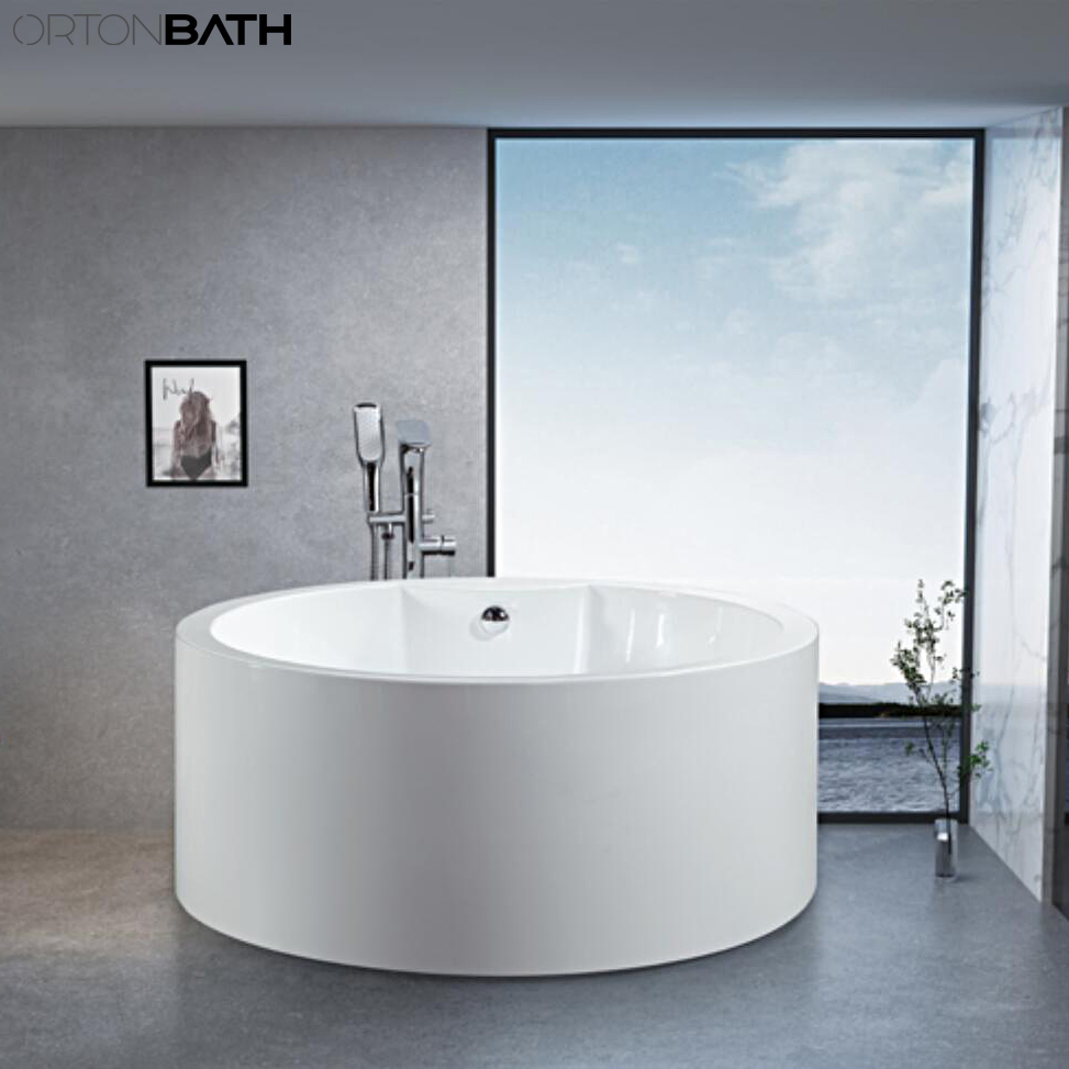 Акриловая ванна Ortonbath с гидромассажем и сиденьем