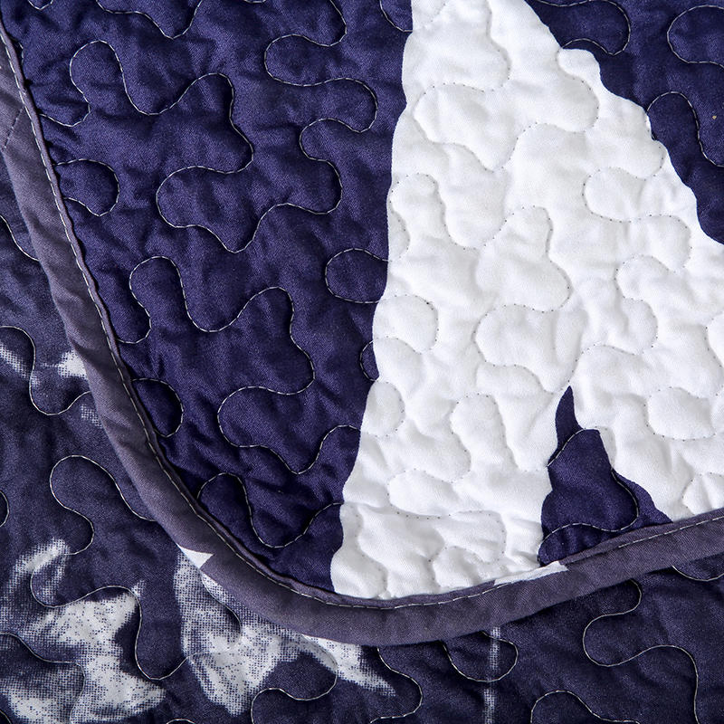 Geometri Printed Poly Fiber Filling Embroidery Quilting Bedspread Summer Quilt