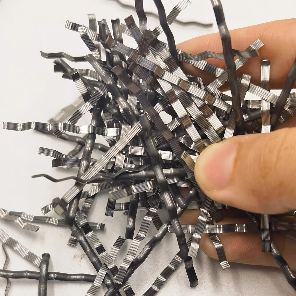 Mill Cut Steel Fiber (≥700MPa) for Rail Ties & Tunnel Lining