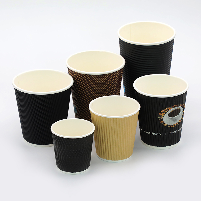 Biodegradable Single Wall Coffee Paper Cup Custom Print Hot Paper Cup PLA Water-Based Coated Paper Cup 8oz 12oz Disposable Coffee Cup