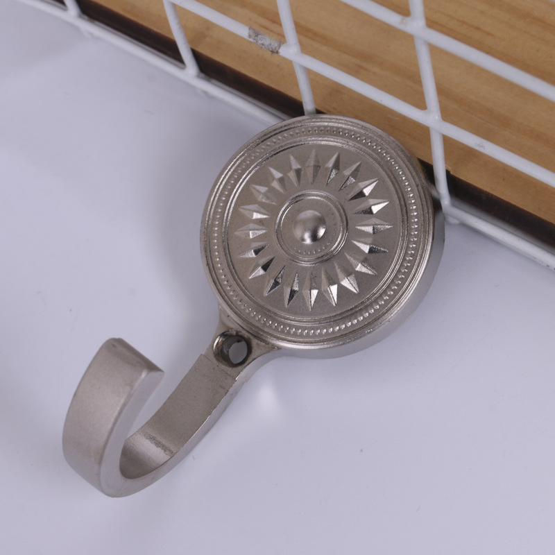 Custom Solar Zinc Alloy Door Window Hooks Curtain Tieback Hooks