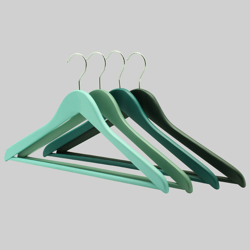 Wooden Top Hanger Finished in Different Colors