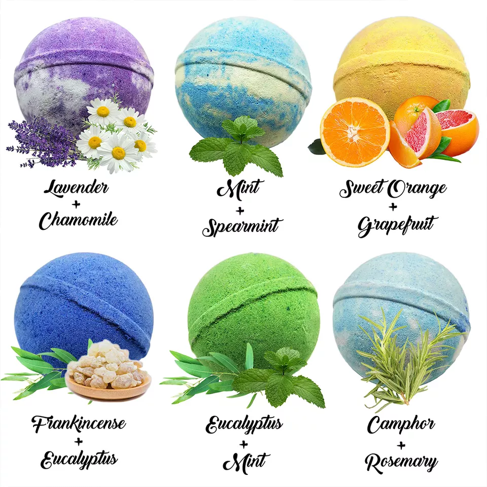 OEM Customization Bath Bomb Set Bubble Bombas De Bao Relax Men SPA Colorful Bombe Bagno Men Bath Bombs