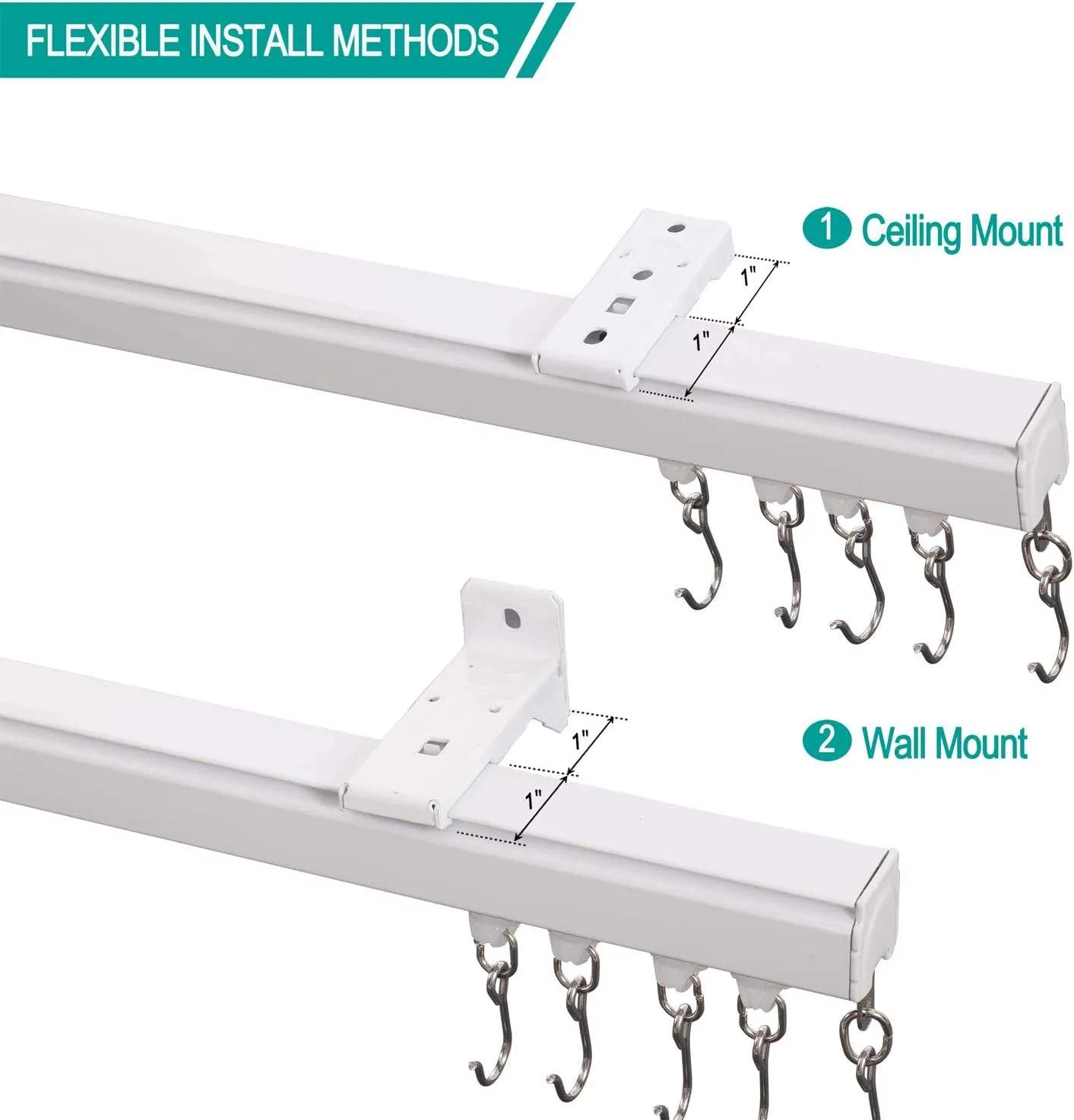 Direct Selling Tracks Metal Track Gliders Modern Bendable Curtain Rails Aluminium Plastic