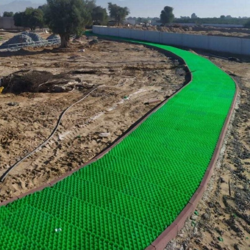 HDPE Honeycomb Driveway 38mm 48mm Plastic Grass Paver Grid Ground Cell Parking Lot Soil Stabilizer Gravel Grid Parking Lot Gravel Grid