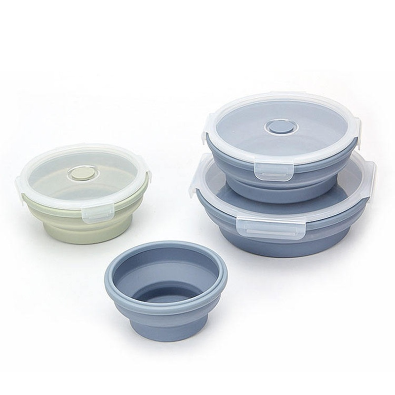 Versatile Silicone Lunch Box with Leak-Proof Design for Travel