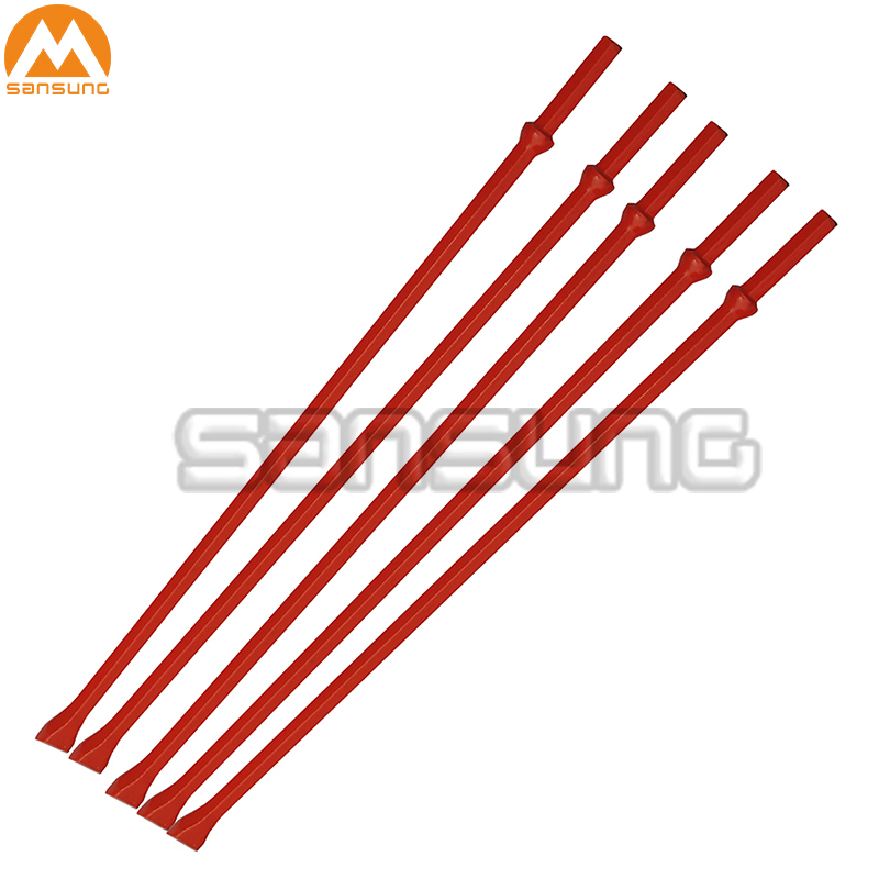 Carburized 32/34/36/38/40/42/45mm Chisel End Hex Drill Steel Rod