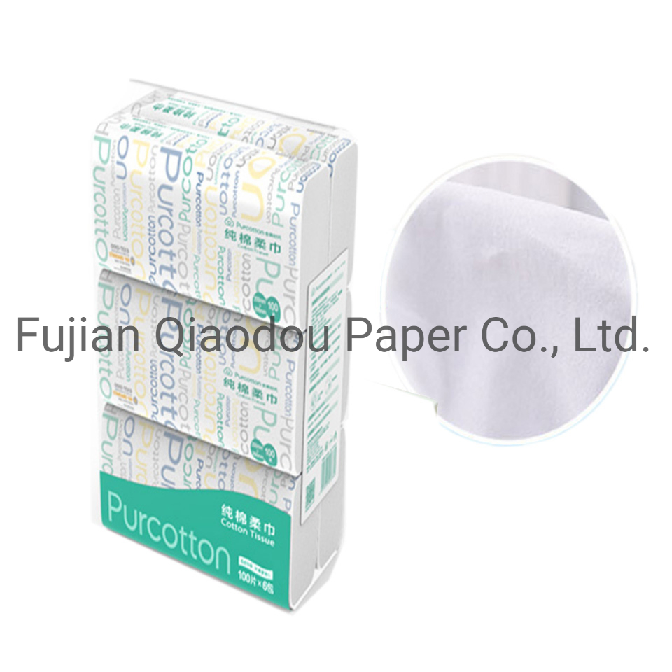 High Quality Super Soft for Face and Hand Disposable Cotton Tissue Dry Paper Towel