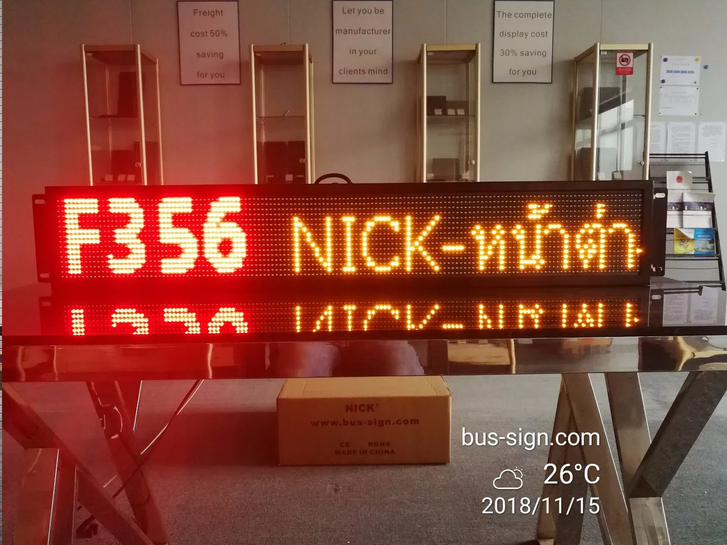 Outdoor LED Bus Destination Board LED Sign for Sale