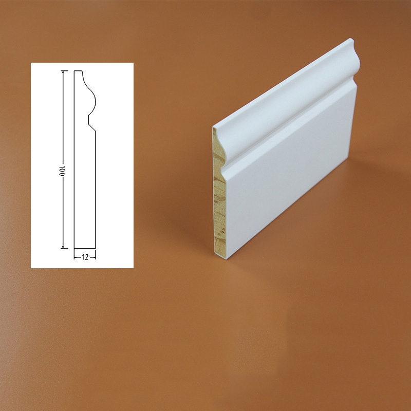 Baking Paint Decorative Lines Real Wood Skirting Board UK Wooden Baseboard Skirting Board