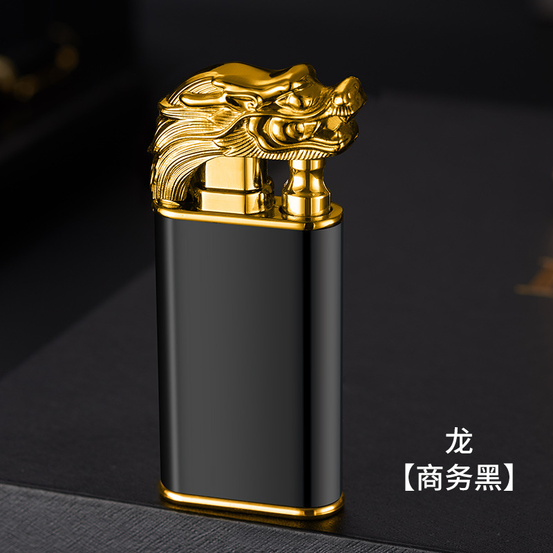 Windproof Dragon Torch Lighter Jet Double Flame Switchable Lighter