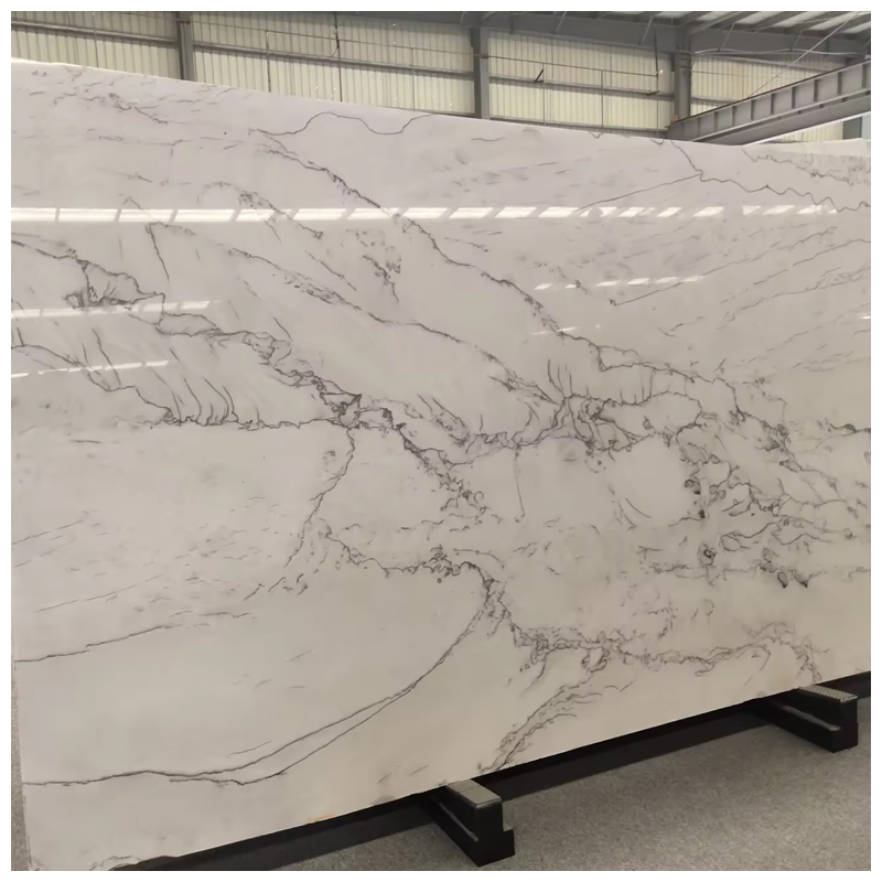 Brazilian Luxury White Macaubas Eoxitc Quartzite for Accent Wall and Countertops