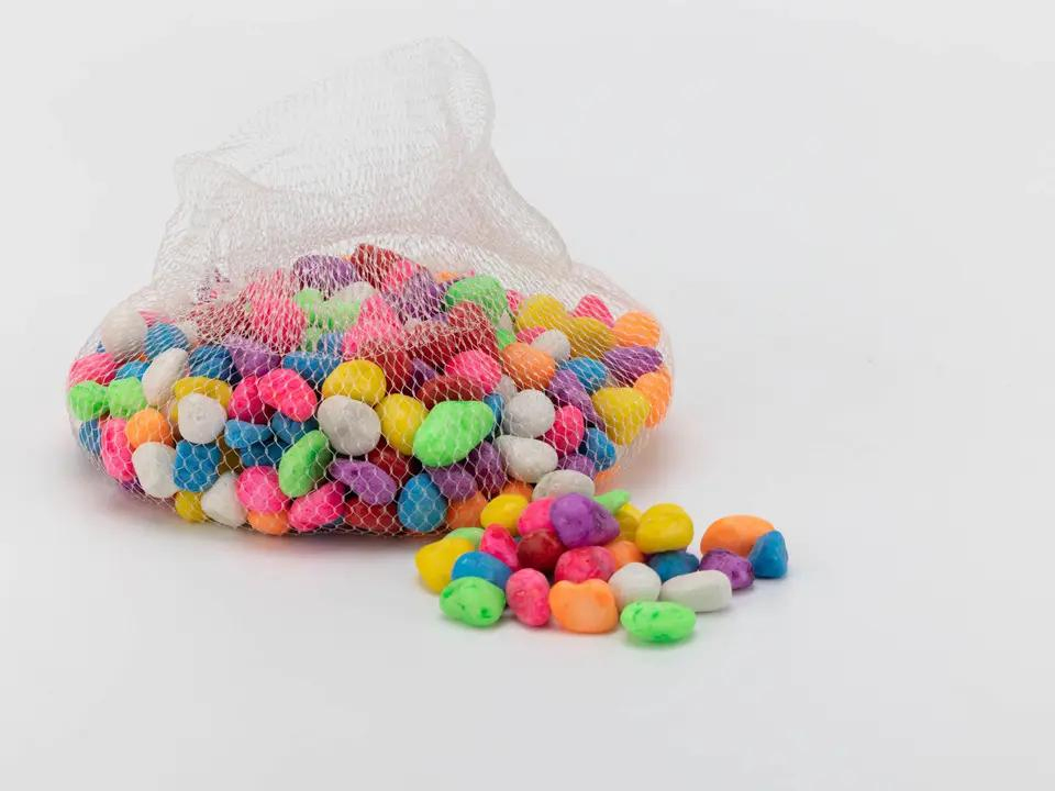 Aquarium Coated Rainbow Pebble Stain Colored Gravel