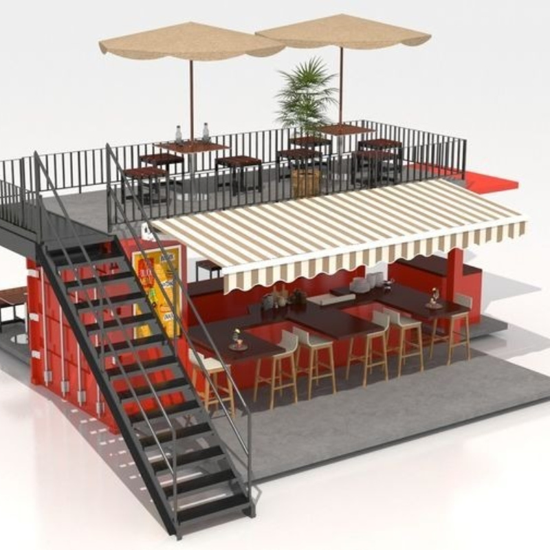 Customized Two Floors 40hq Shipping Container Bar Shop for Sale
