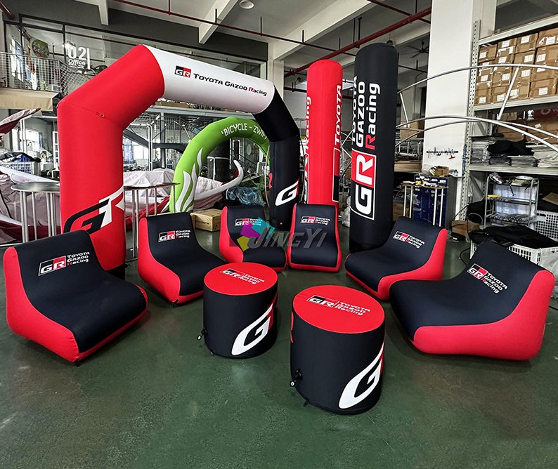 Airtight Inflatable Sofa & Desk for Diverse Usage Different Shaped Advertising Inflatable Table