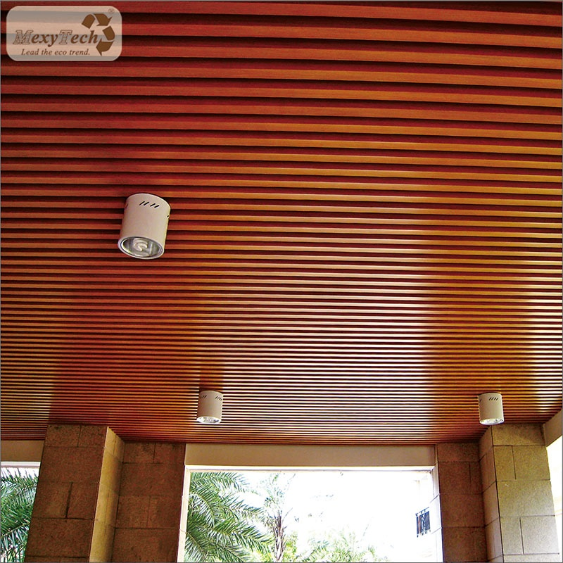 Hotel Decoration Cost-Efficient Eco-Wood Ceiling 100*25mm