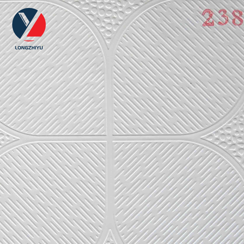 595*595*9mm Linyi Pop Gypsum Ceiling Board for Meeting Room Decoration