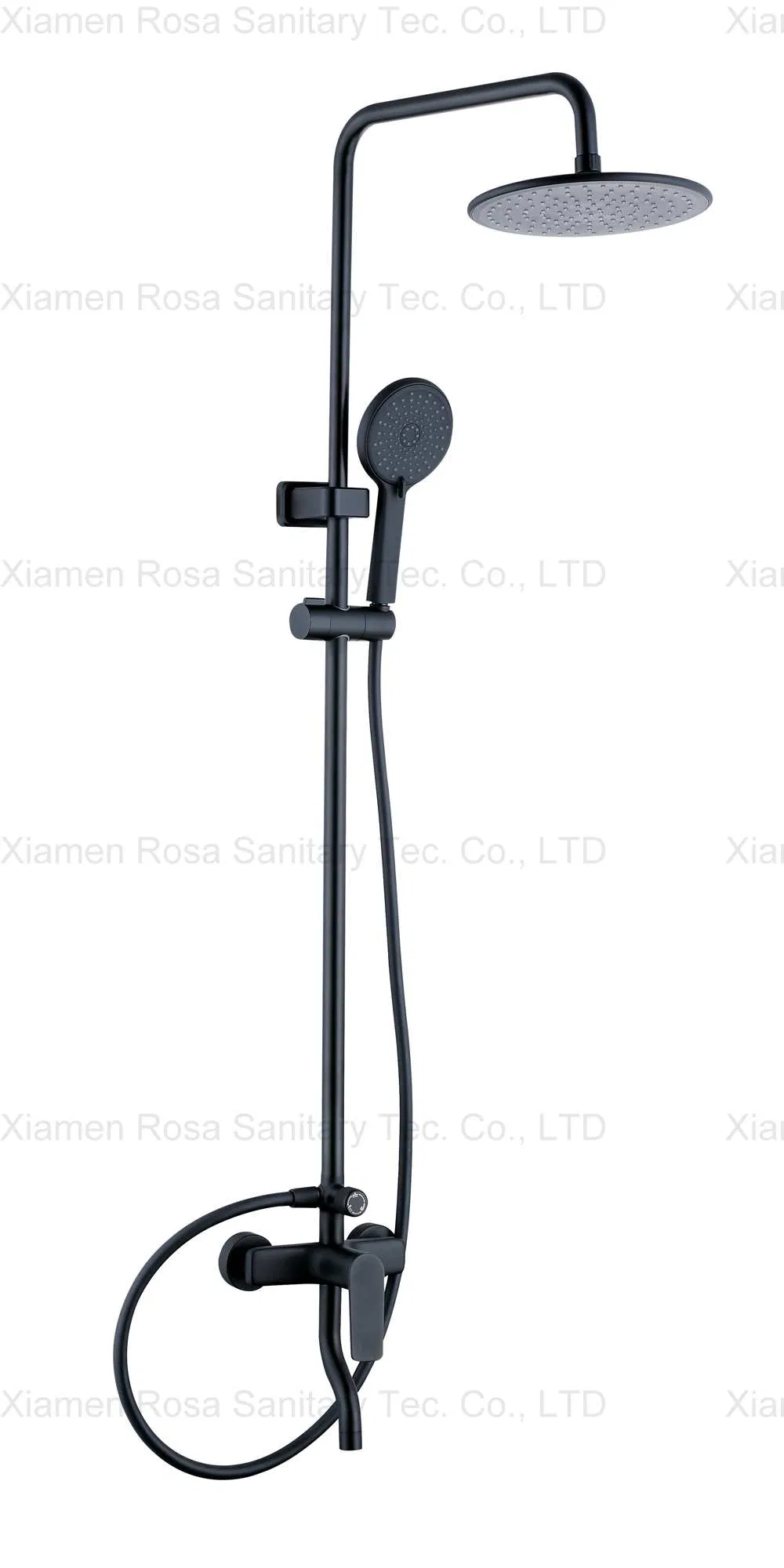 Душевой смеситель с дождевой лейкой, хром