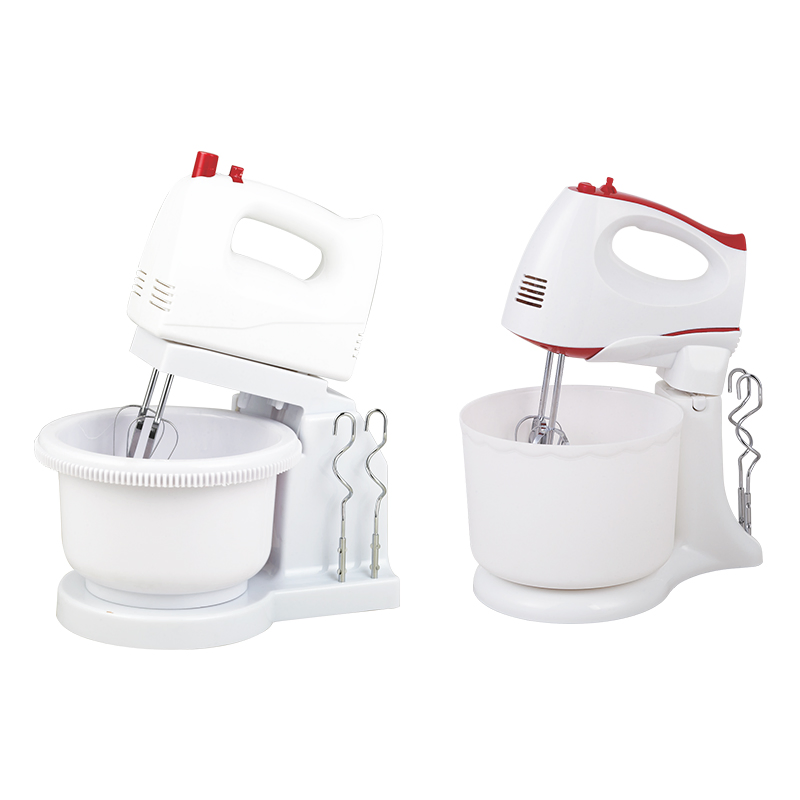 7 Speeds Hand Mixer with Stainless Steel Whisk Beater Milk Frother Food Blender Egg Beater