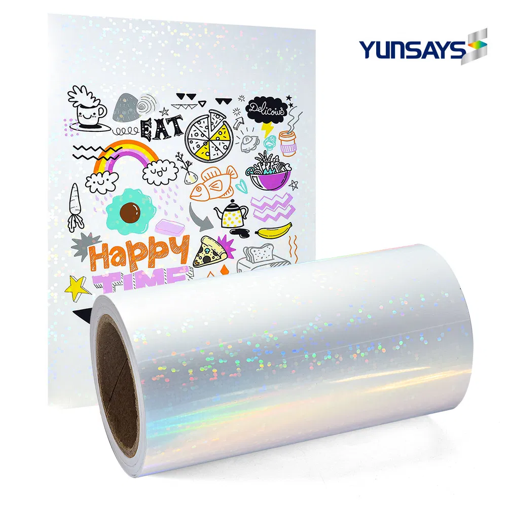 China Wholesale Printable Clear Holographic Adhesive Sticker Paper Waterproof A4 Sheet Inkjet Vinyl Sticker Paper for Laser & Inkjet Printer-