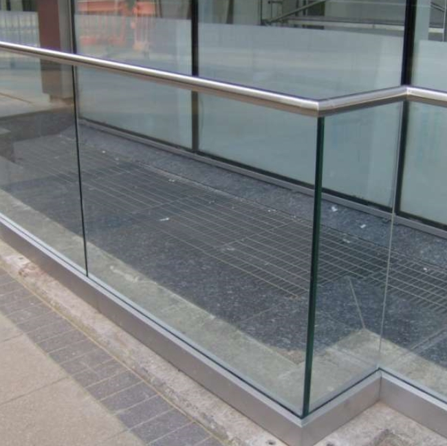 Adjustable/Non-Adjustable Aluminum Glass Channel for Outdoor and Indoor Glass Railing