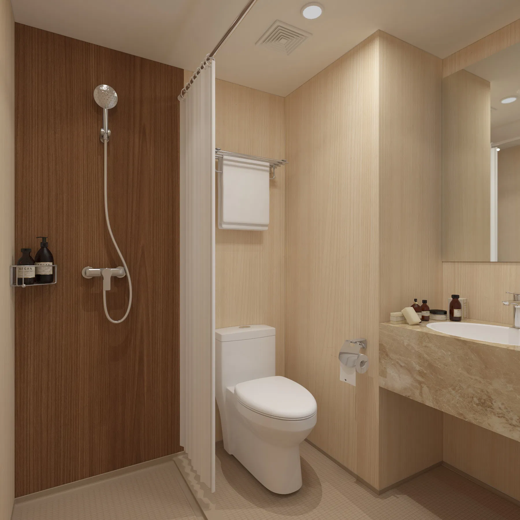 SMC Fiberglass Simple Bath Shower Enclosure Prefabricated Modular Portable Bathroom