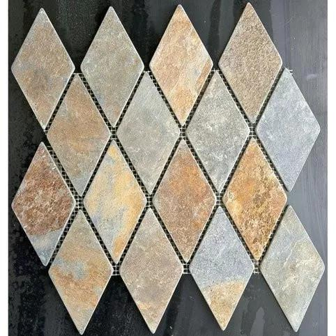 Factory Direct Sales Good Price Outdoor Patio Garden Paving Natural Rusty Slate Stone Floor Tiles