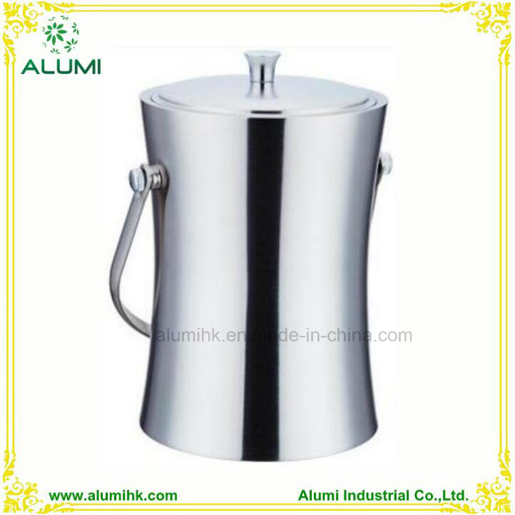 Durable Stainless Steel Ice Bucket with Ice Tong for Hotel