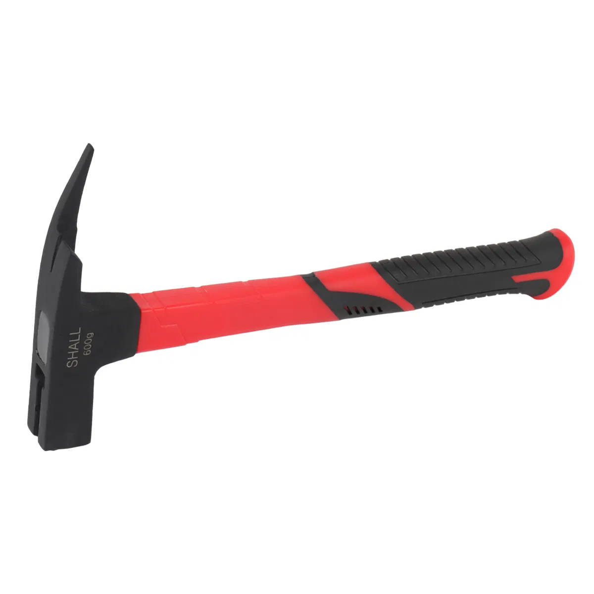 300g High Carbon Steel Machinist Engineers Hammer with Shock Absorbing Fiberglass Handle for Riveting, Framin