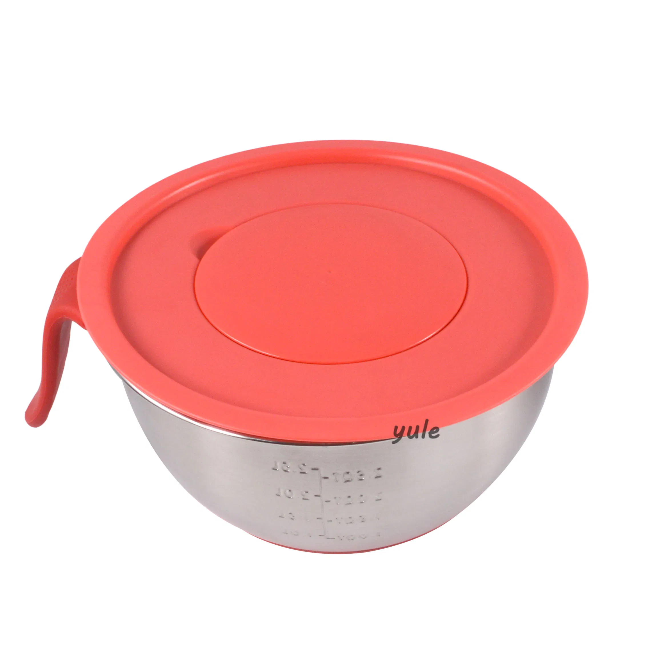 Useful Easy Hold Stainless Steel Mixing Bowl with Lid