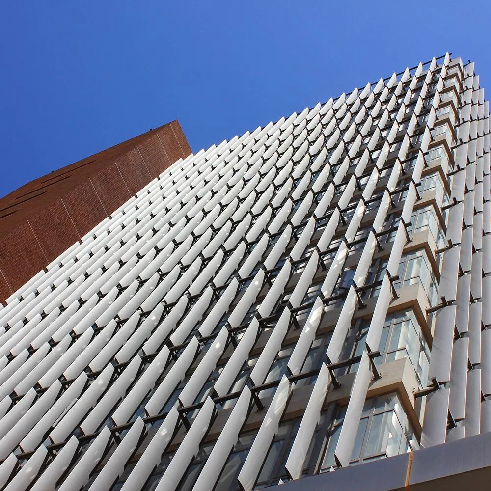 Aluminum Sun Louver Vertical Airfoil System for Ventilation and Sun Control