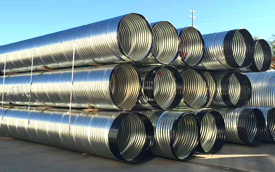 Prestressed Corrugated Steel Metal Pipe Hot-DIP Galvanized Customized Anti Corrosion