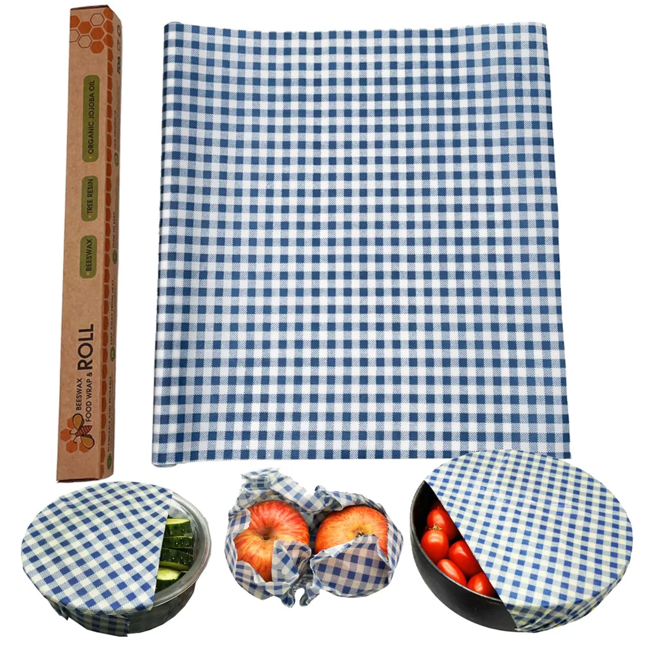 Wholesale Biodegradable Reusable Natural Cotton Sandwich Beeswax Food Wrap Storage Wraps